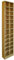 WATSONS BLOCK - Tall Sleek 360 CD / 160 DVD Media Storage Tower Shelves - Oak