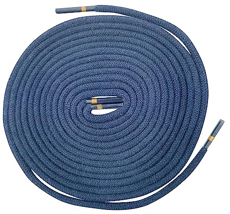 Ringelspitz 1 Paar Schnürsenkel Marineblau - rund - dünn - Ø 2,5 mm