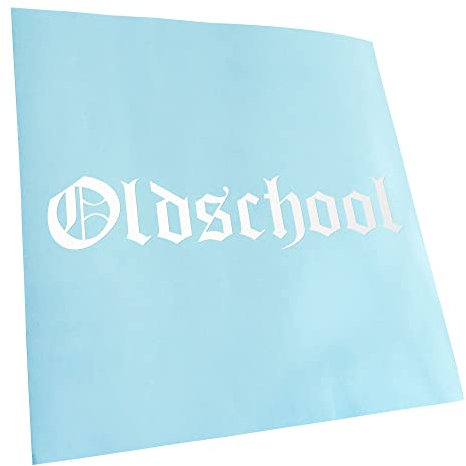 Autoaufkleber - Oldschool - Heckscheibe Auto Aufkleber wetterfest für Kfz LKW Mofa Truck - Sticker außen selbstklebend Tuning Zubehör für Fenster Fahrzeug Scheibe