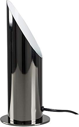 MiniSun | Modern Black Chrome Uplighter Wall Wash Lamp | Table Lamps, Home Décor & Improvement Essential | Includes 1 x 5W Frosted Lens Bulb [6500K Cool White]