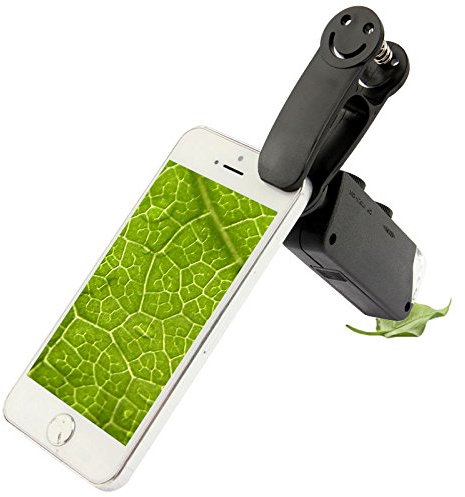 Microscopio universale lente aggiuntiva per smartphone tablet da 60X a 100X ingrandimenti