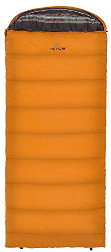 Teton Celsius Regular, 0 Degree Sleeping Bag, All Weather Bag for Adults and Kids Camping Made Easy and Warm Compression Sack Included