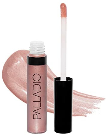 Palladio Lipgloss, Nicht klebender Lipgloss, Enthält Vitamin E und Aloe, Bietet intensive Farbe und Feuchtigkeit, Minimiert Lippenfältchen, Crystal