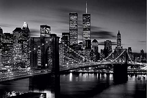 Black & White - Poster - Brooklyn Bridge + Ü-Poster