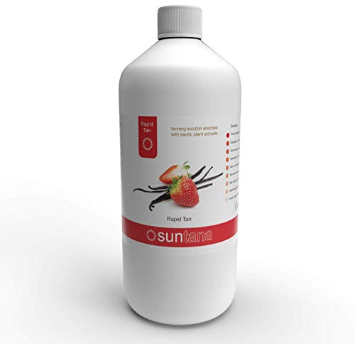 Suntana 1000ml Rapid Fast Tan Solution - Strawberry Vanilla fragrance