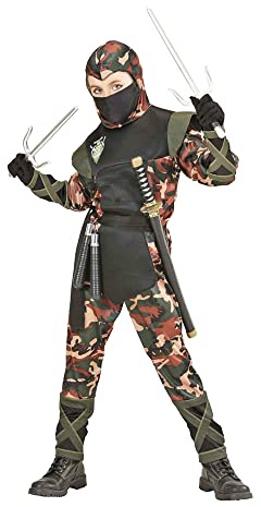 W WIDMANN MILANO Party Fashion - Kinderkostüm Ninja Soldat, japanischer Krieger, Karneval