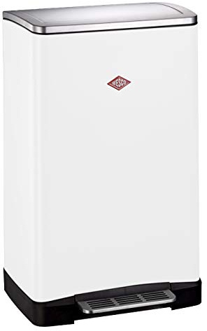 WESCO Big Double Boy, in der Farbe Weiß verfügt über zwei getrennte Mülleimer 41 x 35 x 65 cm, je x 18 Liter