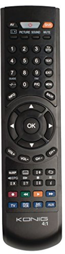König KN-SMARTPRO40 Telecomando 4:1 Programmabile con PC, Nero