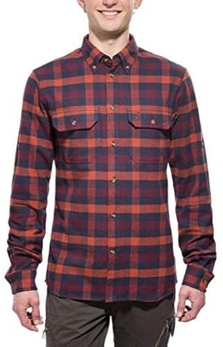 Fjällräven Herren Flanellhemd Skog, Navy, M, 81353-560