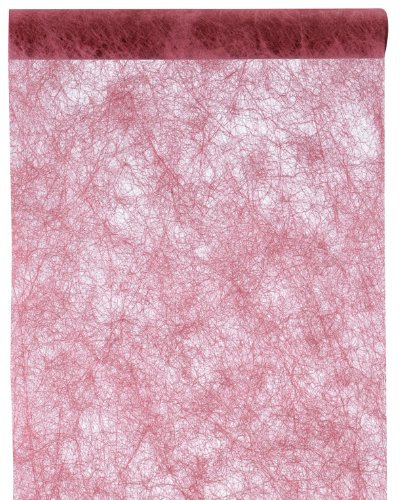 cama24com Tischläufer Bordeaux strukturiertes Vlies 30cm x 5m für Tischdekoration Palandi®