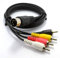 kenable 5 Pin Male Din Plug to 4 x RCA Phono Male Plugs Audio Cable 1m