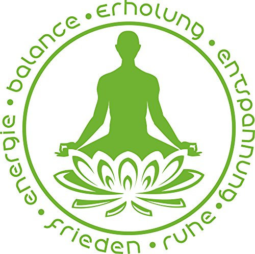 GRAZDesign Wandtattoo Bad Frieden Ruhe Erholung Wellness Wandaufkleber Wand Aufkleber - 50x50cm / 063 lindgrün