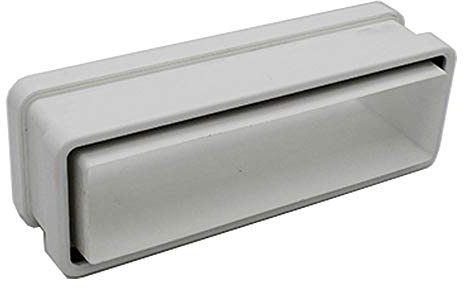Kair 204 x 60mm Fast Seal Rectangular Duct Connector Pipe-to-Pipe | Push-fit installation, Rubber seals eliminates the need to seal joints with silicon