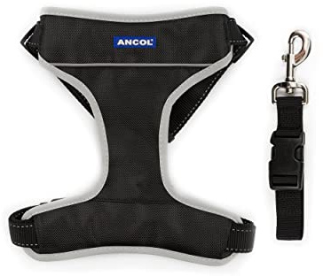Ancol Travel & Exercise Harness Black Large ( fits 55-87cm)