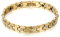 JewelryWe Schmuck Damen Armband, Magnet Therapie Kugel Perle Perlen Wolframcarbid Wolfram Armreif Link Handgelenk Strass Gold