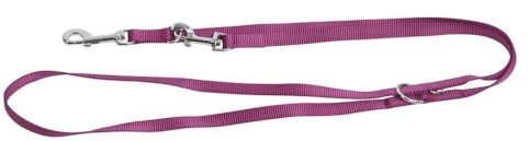 Kerbl Pet Führleine Miami, 3-Fach Verstellbar, Hochwertiges Nylon, Rostfreier Stahlkarabiner, Wasser- und Schmutzabweisend, Flexibel Tragbar