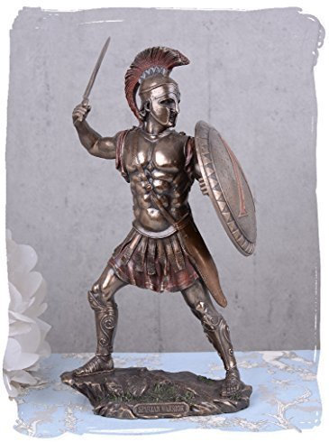 Krieger Figur Spartaner Antike Skulptur von Veronese signiert WU75973A4 Palazzo Exclusiv