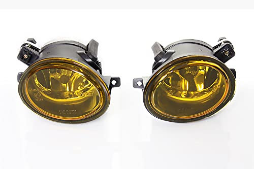 racing24de Nebelscheinwerfer Set, Gelb, Klar für BMW E46 (1998-2006), Halogen, ECE, Fog Light