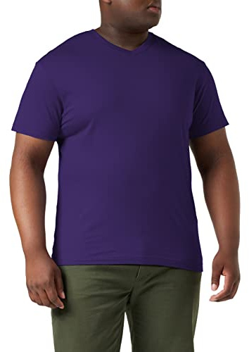 Stedman Apparel Herren Classic-T V-Ausschnitt/ST2300 Regular Fit Kurzarm T-Shirt, Lila (Deep Berry), S