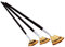 Ensemble 3pcs Artiste Pinceau En Nylon Brosse de Peinture Forme Eventail Manche en Bois