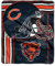 NORTHWEST NFL Chicago Bears Raschel Überwurfdecke, 127 x 152,4 cm, Touchback