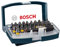 Bosch 2607017359 Screwdriver Bit, Set with Belt, Clip 32 Pcs, 0 V, Silver