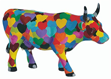 CowParade Heartstanding Cow (medium)