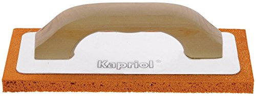 KAPRIOL Foam Trowel with Wooden Handle - Red or Grey Sponge - Various Sizes