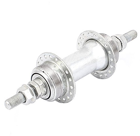 sourcing map Fahrrad Radfahren 36 Löcher Scheibe Metall Hinterradnabe Silberton