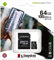 Original Kingston microSD SDHC memory card - 64 GB - For Huawei P8/P8 Lite