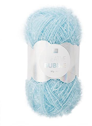 Rico Creative Bubble 50g Stricken Wolle Strick Schwäme häckeln Türkis