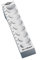Wedo 160702037 Münzrille (0,20 Euro, 20 Cent, Kunststoff für 70 Münzen mit Markierungen 18 x 4,5 x 3,4 cm) lichtgrau
