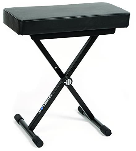 QUIK LOK - BX/8 Piccola Panca Ideale per Piano o Tastiera con Comodo Cuscino