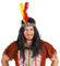 P'tit Clown 18640 Haarband, Indianer, 2 Federn – Mehrfarbig
