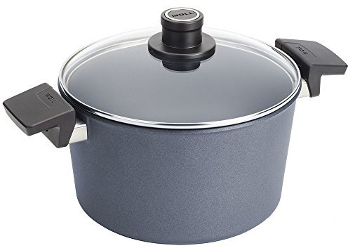 Woll Lite/Plus Suppentopf mit Deckel, diamantverstärkt, kratzfest, Aluminiumguss, Induktionsfertig, mit Deckel, 5,25 l