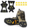 EONPOW Schuh Spikes 1 Paar Schuhspikes Schuhkralle Schuhkrallen EIS Spikes Shoe Spikes Anti Rutsch Sohle EIS Schneekette für Den Stiefel