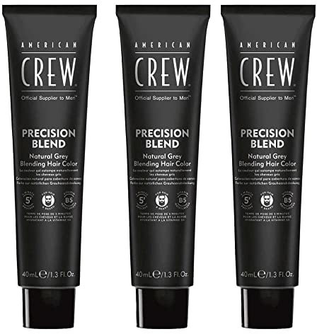 American Crew Classic Precision Blend Tinte Gel Crema (Castaño Natural) - 3 Unidades x 40 ml.
