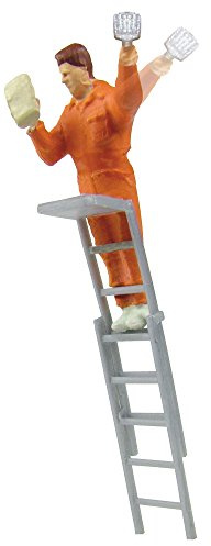 Viessmann 1517 Plakatkleber auf Leiter, bewegt Spur H0