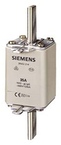 Siemens 3NA3244 LV HRC Fuse Link, NH2, in: 250 A, gG, Un AC: 500 V, Un DC: 440 V, Front Indicator, Non- Insulated Grip lugs, White