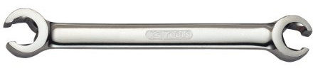 KS Tools 518.0517 CHROMEplus Offener Doppel-Ringschlüssel, abgewinkelt, 16x18mm