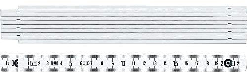 Format 4317784787741 – Gliedermassstab Holz 2 m/16 mm weiss FORTIS