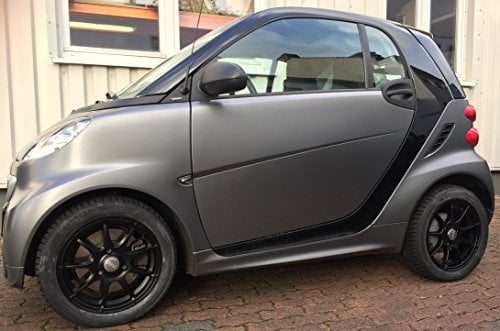 MisterDotCom Bremsscheibenattrappen Edelstahl smart fortwo 450 451 Roadster 452 (anthrazit)