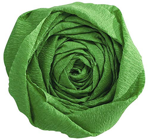 Clairefontaine 901021C Packung mit 10 Bögen Krepppapier, 2 x 0,5m, ideal für Schulaktivitäten, 1 Pack, grün