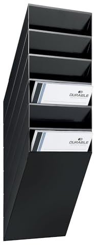 Durable Prospektspenderset Flexiboxx 6 A4, 1 Set, schwarz, 1709760060