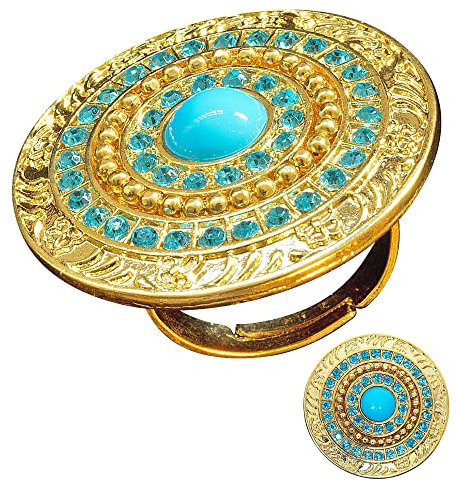 W WIDMANN MILANO Party Fashion 7521H - Ring Cleopatra, Schmuck, Antik, Ägypterin, Karneval, Mottoparty