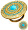 W WIDMANN MILANO Party Fashion 7521H - Ring Cleopatra, Schmuck, Antik, Ägypterin, Karneval, Mottoparty