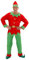 Mens Santas Little Helper Elf Man Costume Large UK 42/44 for Christmas Panto Nativity Fancy Dress