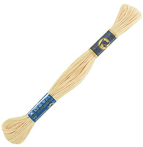 1 Docke Stickgarn 2g / Sticktwist 100% Baumwolle Stickerei verschiedne Farbwahl Auswahl 4, Farbe :7122 hellbraun