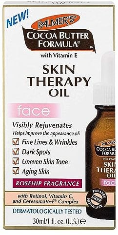 Palmers Cocoa Butter Skin Therapy Oil for Face 1oz (3 Pack) by Palmers
