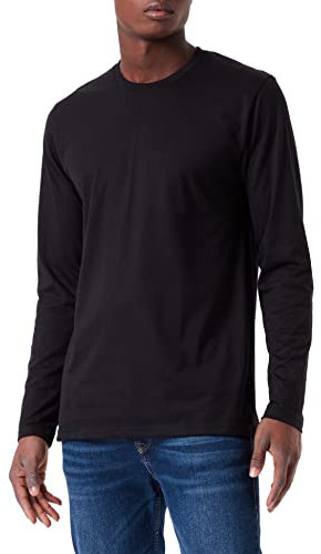 Trigema Herren 636501 Langarmshirt, Schwarz, XL EU